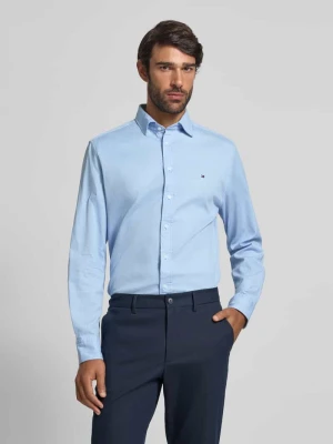 Koszula biznesowa o kroju regular fit z mieszanki bawełny Tommy Hilfiger