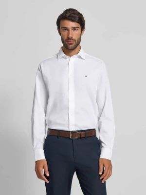 Koszula biznesowa o kroju regular fit z mieszanki bawełny Tommy Hilfiger