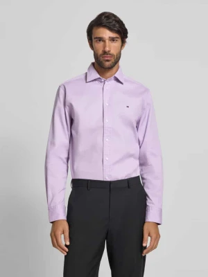 Koszula biznesowa o kroju regular fit z mieszanki bawełny Tommy Hilfiger