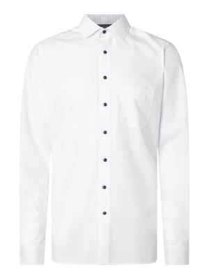 Koszula biznesowa o kroju regular fit z popeliny z bardzo długim rękawem — niewymagająca prasowania Olymp
