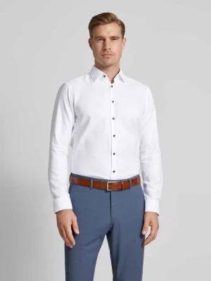 Koszula biznesowa o kroju regular fit z tkaniny two-ply z kołnierzykiem typu kent Jake*s