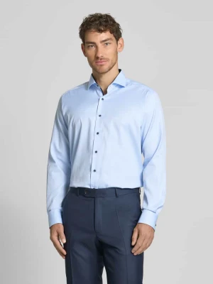 Koszula biznesowa o kroju regular fit z Uni Solid Eterna