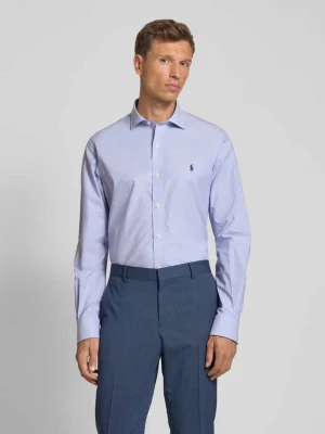 Koszula biznesowa o kroju regular fit z wyhaftowanym logo Polo Ralph Lauren
