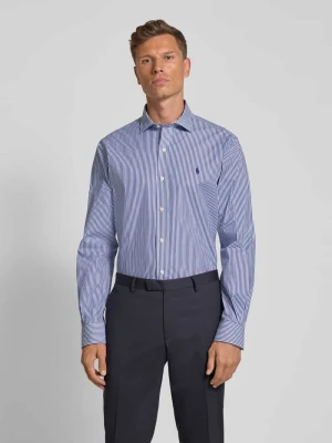 Koszula biznesowa o kroju regular fit z wyhaftowanym logo Polo Ralph Lauren