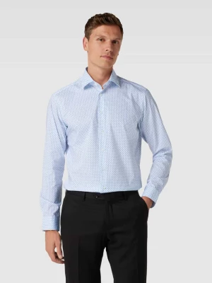 Koszula biznesowa o kroju regular fit ze wzorem na całej powierzchni Christian Berg Men