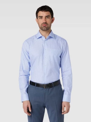 Koszula biznesowa o kroju regular fit ze wzorem na całej powierzchni SEIDENSTICKER REGULAR FIT