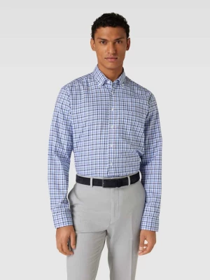Koszula biznesowa o kroju regular fit ze wzorem w kratę SEIDENSTICKER REGULAR FIT