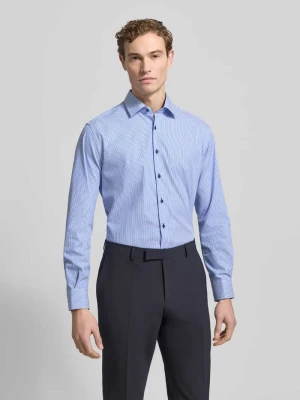 Koszula biznesowa o kroju regular fit ze wzorem w paski Eterna