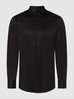 Koszula biznesowa o kroju slim fit i jakości premium Eterna Czarny