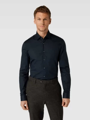 Koszula biznesowa o kroju slim fit w jednolitym kolorze model ‘Bari’ CK Calvin Klein