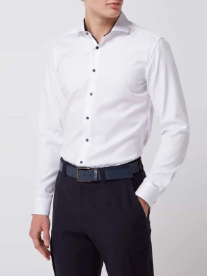 Koszula biznesowa o kroju slim fit z kołnierzykiem typu cutaway model ‘HAI’ Eterna