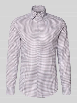 Koszula biznesowa o kroju slim fit z bawełny z kołnierzykiem typu button down seidensticker