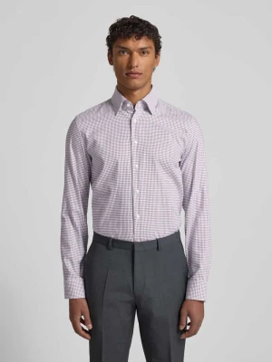 Koszula biznesowa o kroju slim fit z bawełny z kołnierzykiem typu button down seidensticker