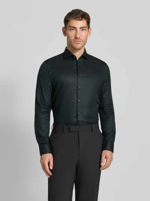 Koszula biznesowa o kroju slim fit z bawełny z kołnierzykiem typu cutaway Jake*s