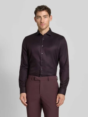 Koszula biznesowa o kroju slim fit z bawełny z kołnierzykiem typu cutaway Jake*s