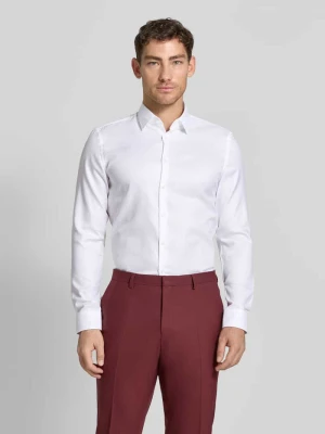 Koszula biznesowa o kroju slim fit z bawełny z kołnierzykiem typu kent Jake*s