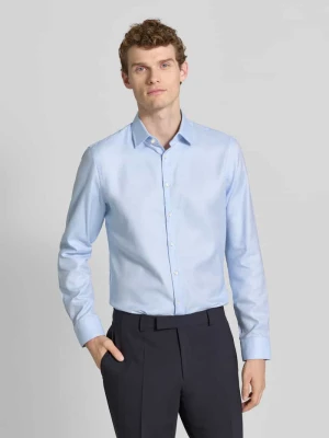 Koszula biznesowa o kroju slim fit z bawełny z kołnierzykiem typu kent Jake*s