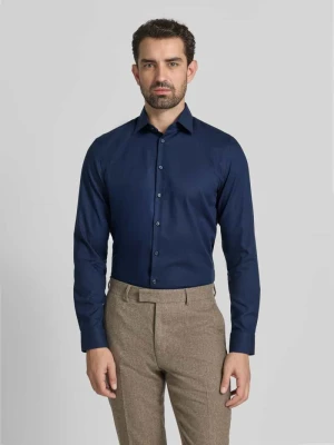 Koszula biznesowa o kroju slim fit z bawełny z kołnierzykiem typu kent Jake*s