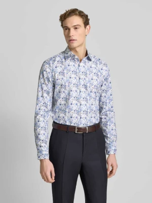 Koszula biznesowa o kroju slim fit z bawełny z kołnierzykiem typu kent Jake*s