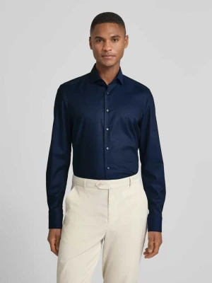 Koszula biznesowa o kroju slim fit z bawełny z kołnierzykiem typu kent OLYMP Level Five