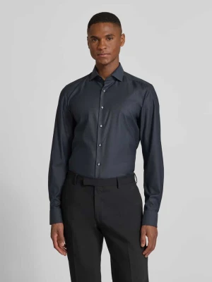 Koszula biznesowa o kroju slim fit z bawełny z kołnierzykiem typu kent OLYMP Level Five