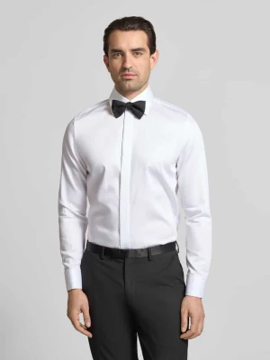 Koszula biznesowa o kroju slim fit z bawełny z kołnierzykiem typu kent seidensticker