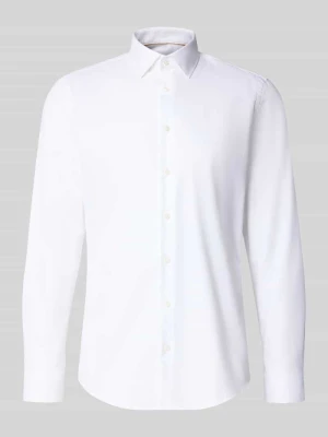 Koszula biznesowa o kroju slim fit z czystej bawełny Jake*s Biały