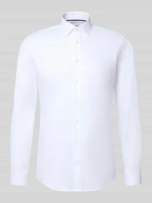 Koszula biznesowa o kroju slim fit z czystej bawełny Jake*s Biały