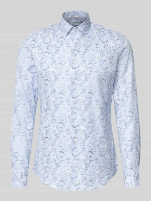 Koszula biznesowa o kroju slim fit w jakości premium Jake*s Błękitny
