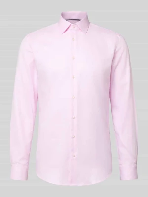Koszula biznesowa o kroju slim fit z czystej bawełny Jake*s Mocnoróżowy