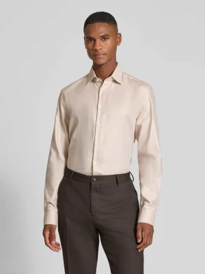 Koszula biznesowa o kroju slim fit z czystej bawełny Jake*s Piaskowy