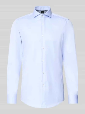Koszula biznesowa o kroju slim fit z czystej bawełny model 'H-HANK-SP-B1' Boss