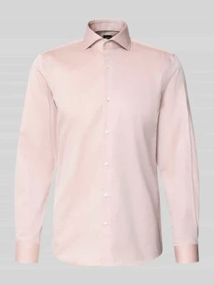 Koszula biznesowa o kroju slim fit z czystej bawełny model 'H-HANK-SP-B1' Boss