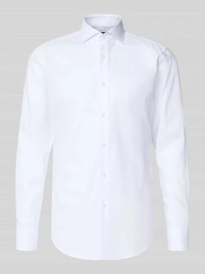 Koszula biznesowa o kroju slim fit z czystej bawełny model 'H-Hank-SP' Boss Biały