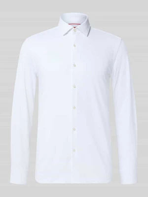 Koszula biznesowa o kroju slim fit z czystej bawełny model 'KENNO' Hugo Biały