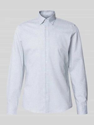 Koszula biznesowa o kroju slim fit z czystej bawełny model 'New B.D.' Seidensticker Butelkowy zielony