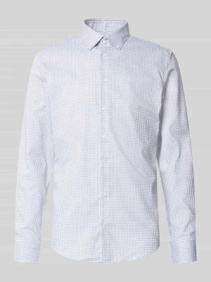 Koszula biznesowa o kroju slim fit z czystej bawełny model 'New B.D.' Seidensticker Granatowy