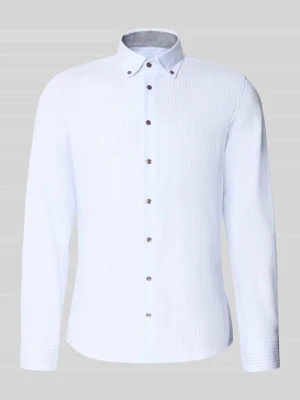 Koszula biznesowa o kroju slim fit z czystej bawełny model 'New BD' Seidensticker Błękitny