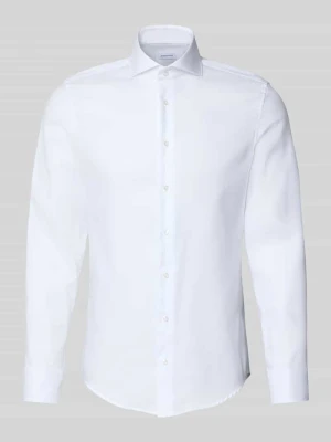 Koszula biznesowa o kroju slim fit z czystej bawełny Seidensticker Biały
