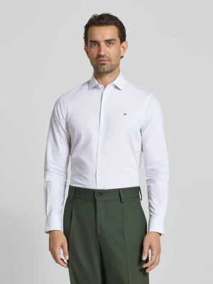 Koszula biznesowa o kroju slim fit z czystej bawełny Tommy Hilfiger Zielony