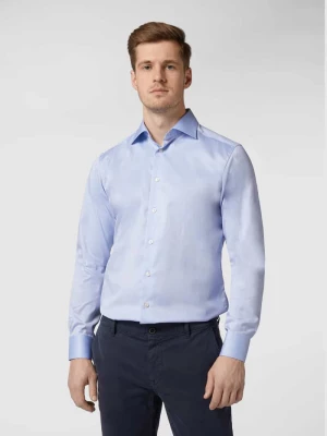 Koszula biznesowa o kroju slim fit z diagonalu Eton