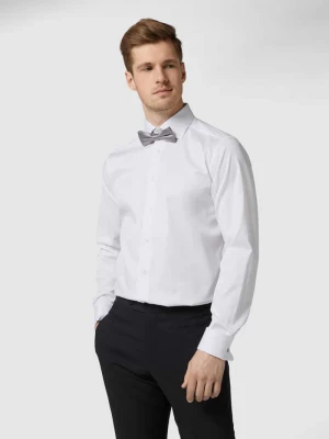 Koszula biznesowa o kroju slim fit z diagonalu Eton