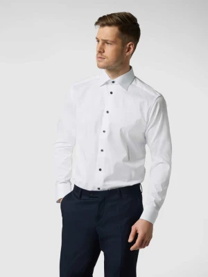 Koszula biznesowa o kroju slim fit z diagonalu Eton