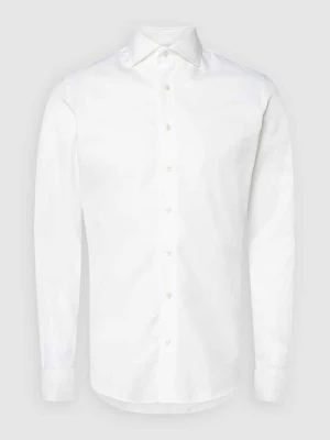 Koszula biznesowa o kroju slim fit z diagonalu Profuomo