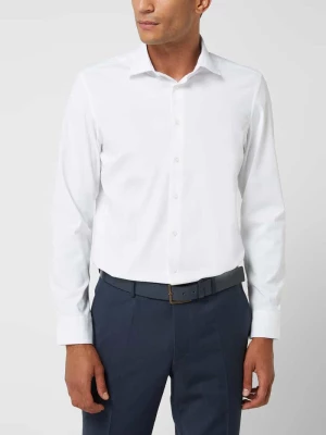 Koszula biznesowa o kroju slim fit z diagonalu — z regulacją wilgoci seidensticker