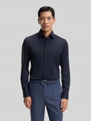Koszula biznesowa o kroju slim fit z diagonalu ze streczem model ‘P-HANK-KENT-C1-222’ Boss