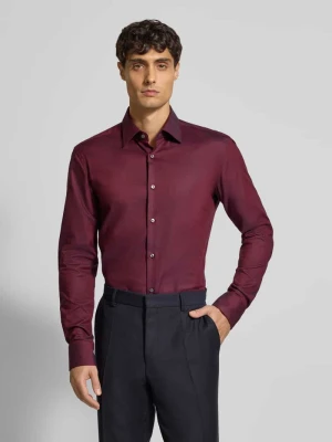Koszula biznesowa o kroju slim fit z dwukolorowego twillu model ‘HANK’ Boss