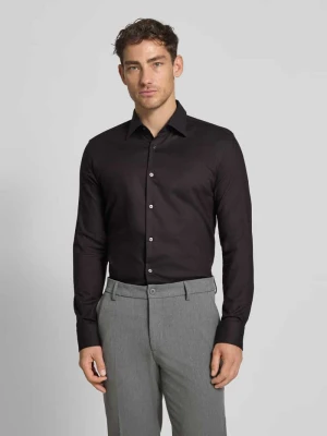 Koszula biznesowa o kroju slim fit z dwukolorowego twillu model ‘HANK’ Boss