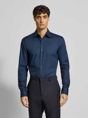 Koszula biznesowa o kroju slim fit z dwukolorowego twillu model ‘HANK’ Boss