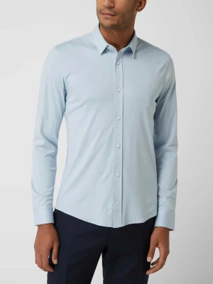 Koszula biznesowa o kroju slim fit z dżerseju CK Calvin Klein